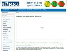 Tablet Screenshot of lebasport.nl